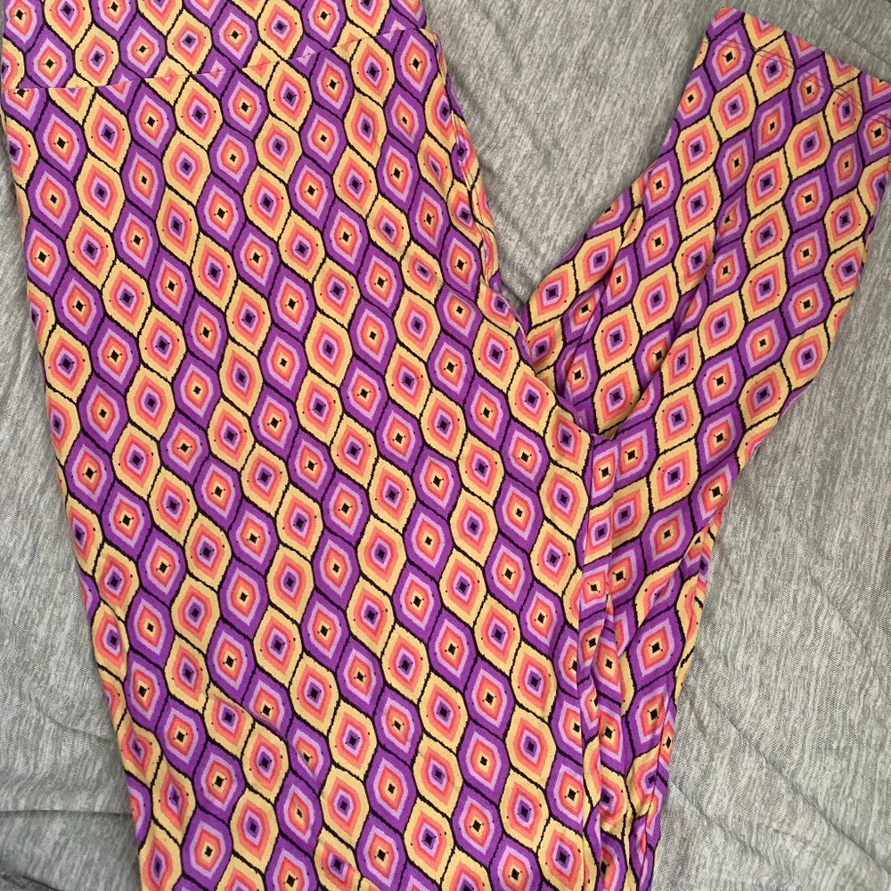 Lularoe TC Leggings - colorful bubbles